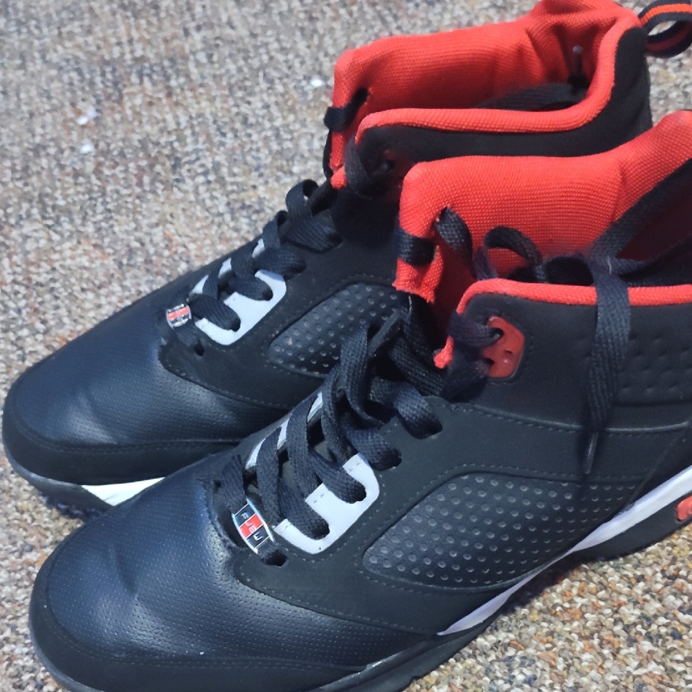 Black and Red Athletic Shoes